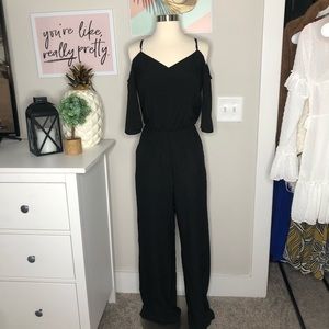 SALE📍Gianni Bini Black Tank & shoulder off Jumpsuit XS